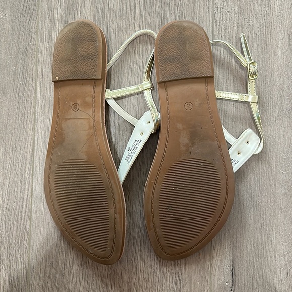 Loft - gold sandals - size 8 - Picture 2 of 2